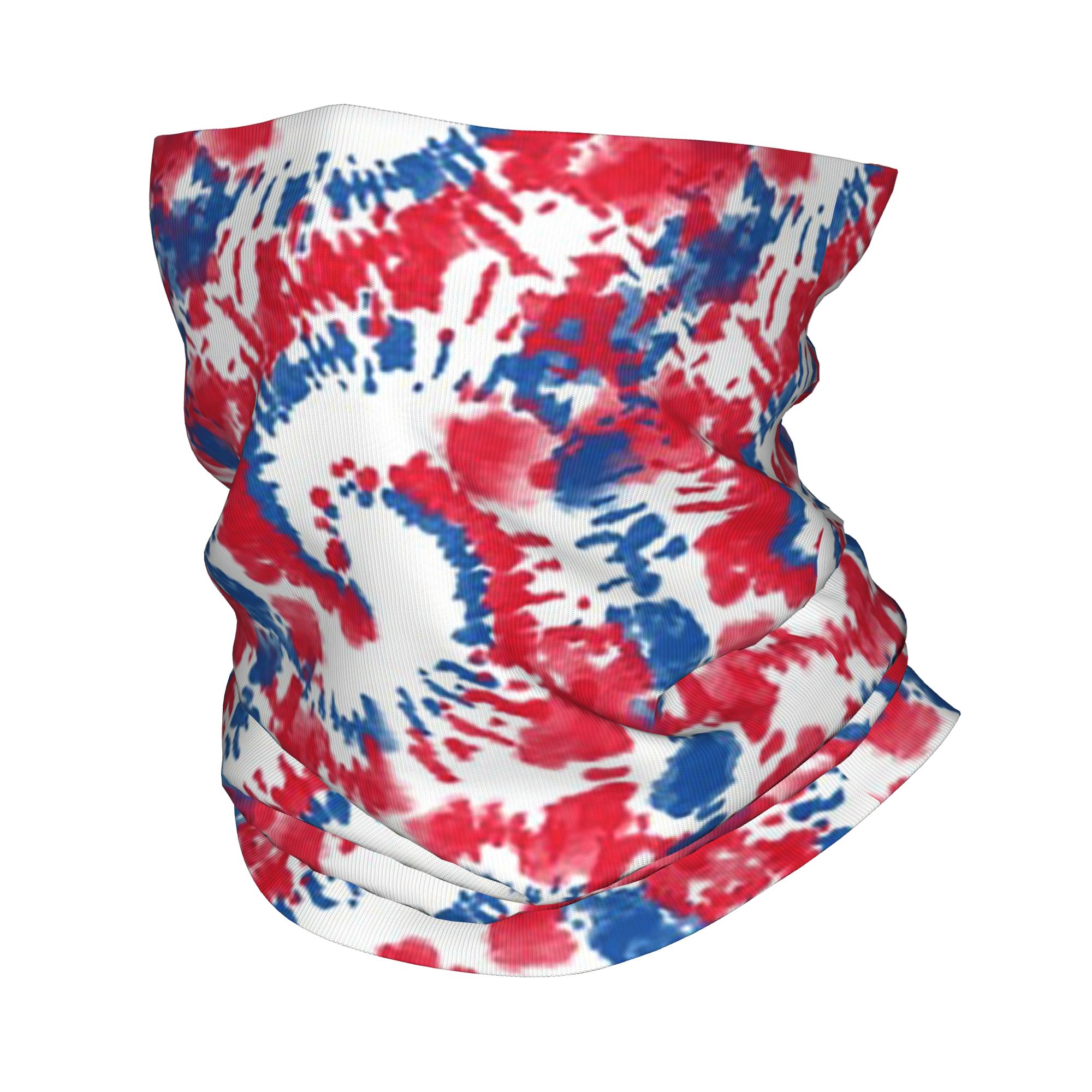 Shibori Tie Dye - Bandana Rossa con Motivo Tie Dye
