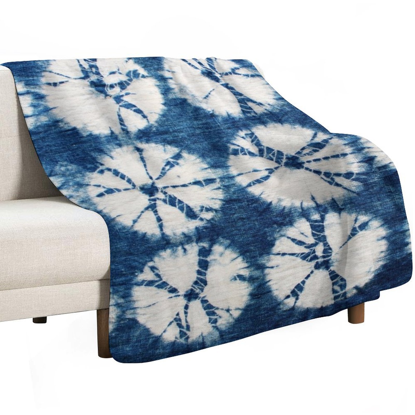 Coperta Plaid Shibori Circles, - Shibori Tie Dye recensione e prezzo