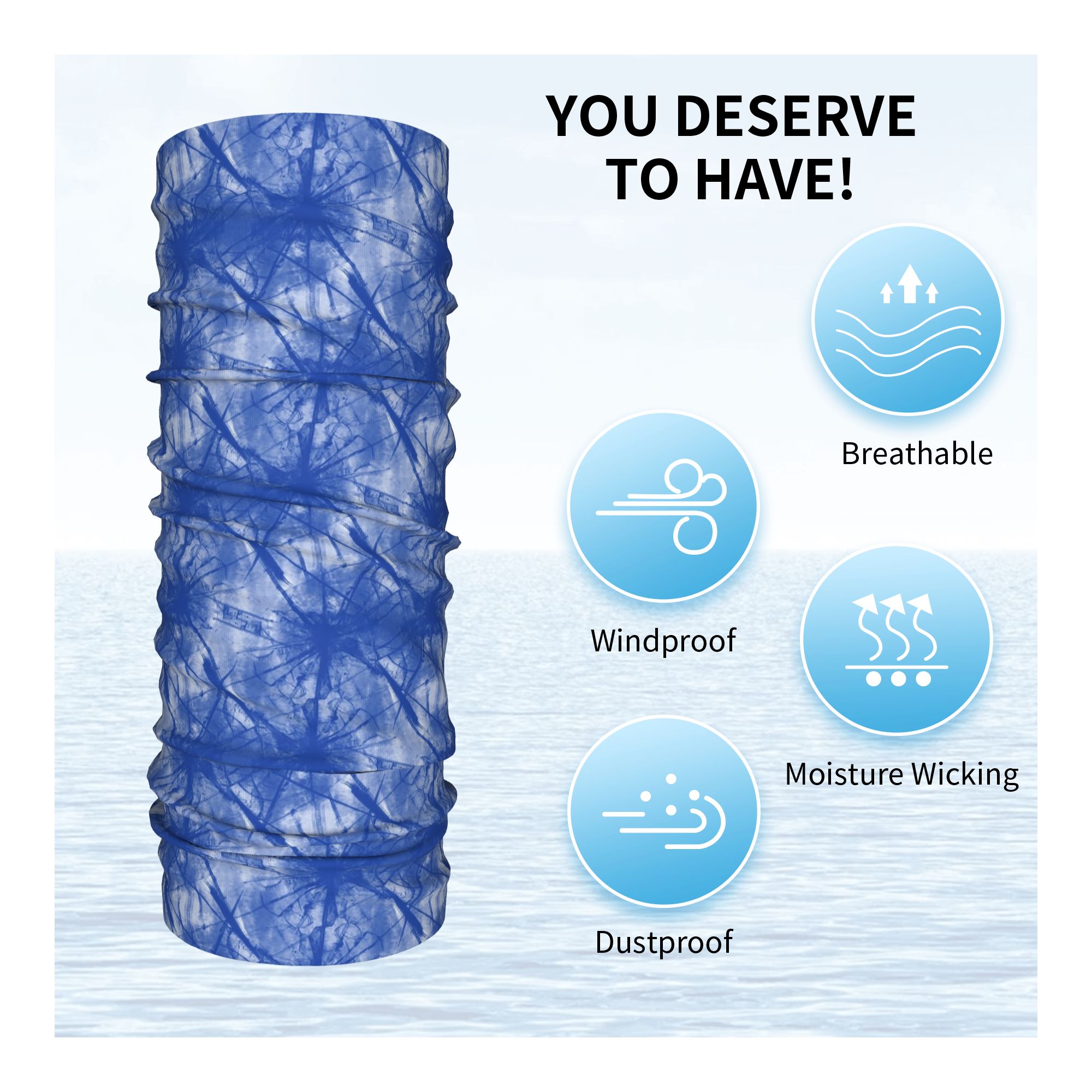 Bandana con motivo Shibori Ind - Shibori Tie Dye recensione e prezzo