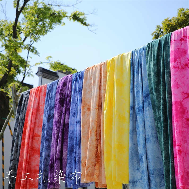 Stampa etnica in tessuto rayon - Shibori Tie Dye recensione e prezzo