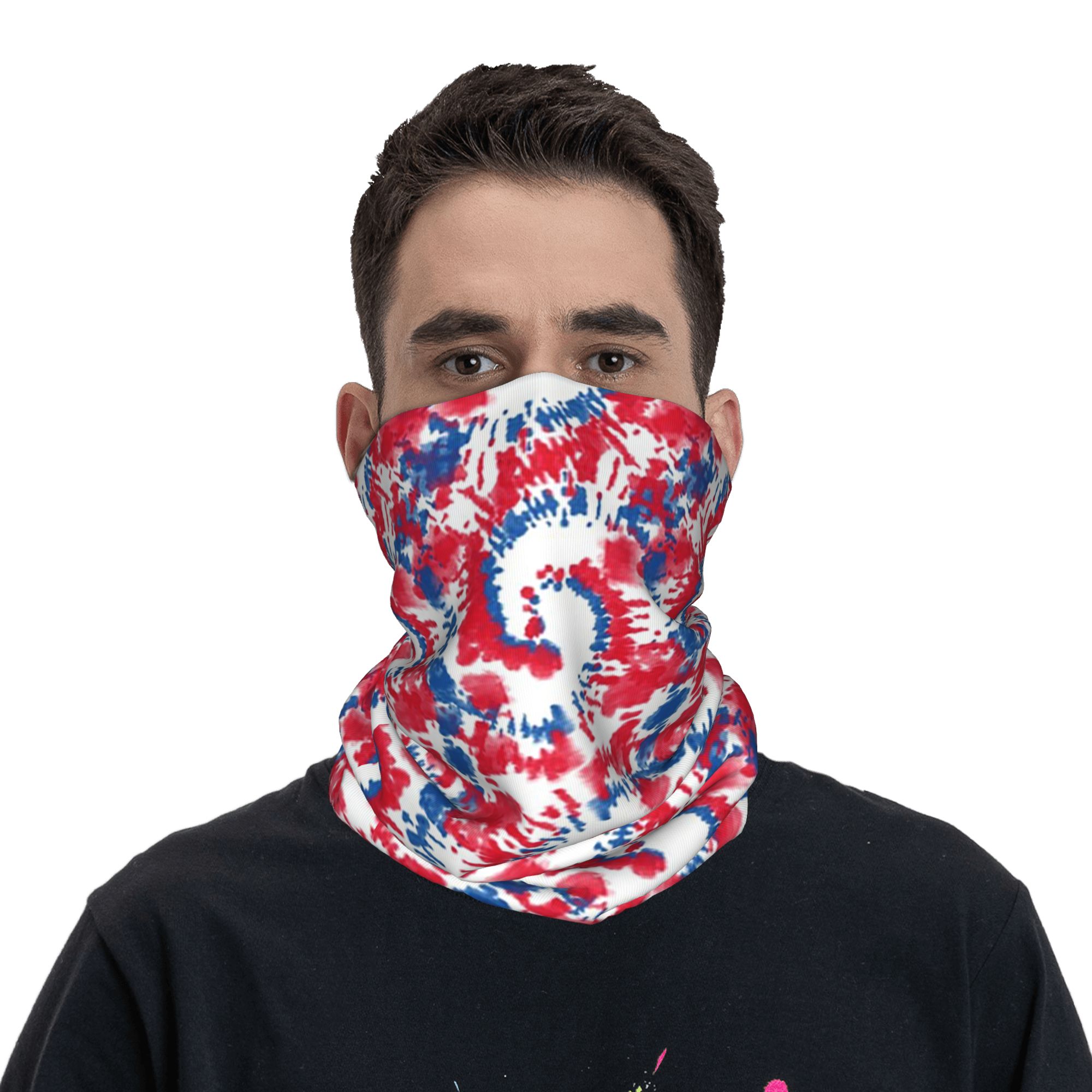 Bandana Rossa con Motivo Tie D - Shibori Tie Dye recensione e prezzo